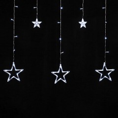 Электрогирлянда-занавес комнатная "Звезды" 3х0,5 м, 108 LED, холодный белый, 220 V, ЗОЛОТАЯ СКАЗКА, 591355 Электрогирлянда-занавес комнатная "Звезды" 3х0,5 м, 108 LED, холодный белый, 220 V, ЗОЛОТАЯ СКАЗКА, 591355 - фото 3
