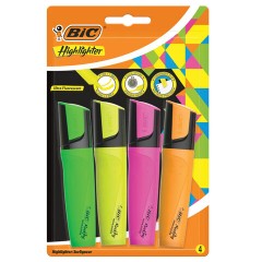 Набор текстовыделителей BIC "Flat" 4 шт., АССОРТИ, линия 1,7-4,8 мм, 943652 Набор текстовыделителей BIC "Flat" 4 шт., АССОРТИ, линия 1,7-4,8 мм, 943652 - фото 3