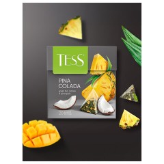 Чай TESS "Pina Colada" зеленый с ароматом тропических фруктов, 20 пирамидок по 1,8 г, 0787-12 - фото 5