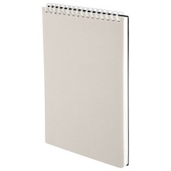 Блокнот А5, 80 л., силиконовый гребень, обложка пластик, клетка, BRAUBERG, бежевый, 117559 - фото 5