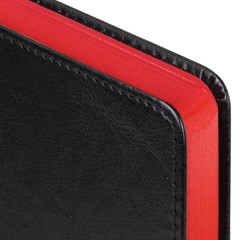 Ежедневник датированный 2026 А5 138x213 мм, BRAUBERG "Inspiration", под кожу, цветной срез, черный, 117473 - фото 4