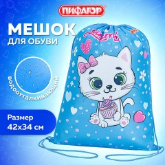 Мешок для обуви ПИФАГОР, 1 отделение, 42х34 см, "Yummy cupcake", 271603 Мешок для обуви ПИФАГОР, 1 отделение, 42х34 см, "Yummy cupcake", 271603 - фото 7