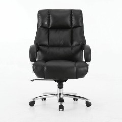 Кресло офисное BRABIX PREMIUM "Bomer HD-007", НАГРУЗКА до 250 кг, рециклированная кожа, хром, черное, 531939 Кресло офисное BRABIX PREMIUM "Bomer HD-007", НАГРУЗКА до 250 кг, рециклированная кожа, хром, черное, 531939 - фото 4