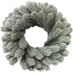 Венок новогодний заснеженный, диаметр 40 см "Снежная зима", литой ПЭТ, ЗОЛОТАЯ СКАЗКА, 592519 - фото 2