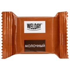 Шоколад порционный WELDAY (ВЭЛДЭЙ), ассорти 6 вкусов, 810 г (54 плитки по 15 г), пакет, 622409 - фото 5
