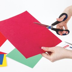 Ножницы BRAUBERG "Soft Grip", 216 мм, черно-синие, резиновые вставки, 3-х сторонняя заточка, 230763 - фото 8