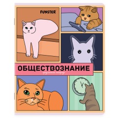 Тетради предметные, КОМПЛЕКТ 12 ПРЕДМЕТОВ, 48 л., TWIN-лак, FUNSTER (ФАНСТЕР), МЕМНЫЕ КОТЫ, 405604 - фото 9