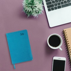 Ежедневник датированный 2026, А5, 138x213 мм, BRAUBERG "Rainbow", под кожу, бирюзовый, 117076 - фото 5