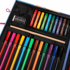 Набор ЮНОГО ХУДОЖНИКА "ПРИНЦЕССА" для рисования и творчества в кейсе ЮНЛАНДИЯ, 75 предметов, 665673 - фото 4