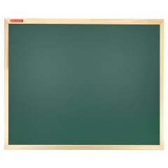 Доска для мела магнитная 50х70 см, зеленая, деревянная рамка, BRAUBERG "Wood", 238799