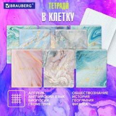 Тетради предметные со справочным материалом, КОМПЛЕКТ 10 ПРЕДМЕТОВ, 48 л., SoftTouch, фольга, BRAUBERG, "PASTEL", 404031 Тетради предметные со справочным материалом, КОМПЛЕКТ 10 ПРЕДМЕТОВ, 48 л., SoftTouch, фольга, BRAUBERG, "PASTEL", 404031 - фото 17