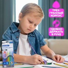 Карандаши цветные BRAUBERG METALLIC, 12 цветов металлик, трехгранные, грифель 3 мм, черное дерево, 181853 Карандаши цветные BRAUBERG METALLIC, 12 цветов металлик, трехгранные, грифель 3 мм, черное дерево, 181853 - фото 10