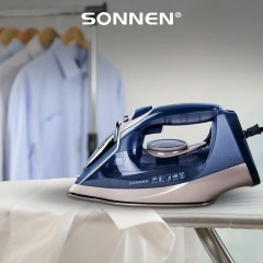 Утюг паровой SONNEN SI-6008, 2200 Вт, керамическое покрытие, антикапля, серебристый/золотой, 456998 - фото 19