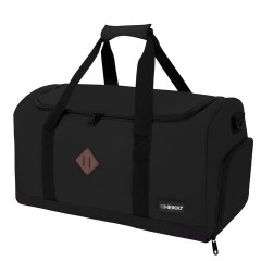 Сумка спортивная HEIKKI MOVE RENOWNED (ХЕЙКИ), отделение для обуви, черная, 28x51x26 см, 273909
