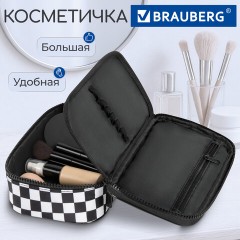 Пенал-органайзер BRAUBERG, 1 отделение, полиэстер, 22x11,5x6 см, "Black and White", 271572 - фото 8