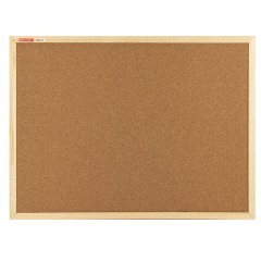 Доска пробковая для объявлений 45х60 см, деревянная рамка, BRAUBERG Wood, 238310
