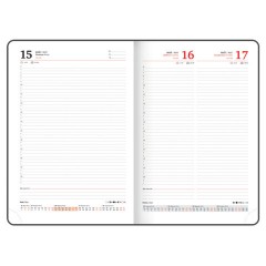 Ежедневник датированный 2026 БОЛЬШОЙ ФОРМАТ 210х297 мм, А4, BRAUBERG "Favorite", под кожу, бордо, 117240 - фото 13