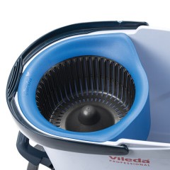 Швабра с отжимом и ведром 10л VILEDA PROFESSIONAL "УльтраСПИН Мини", отжим с педалью, насадка, синий 158010 - фото 16