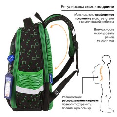 Ранец BRAUBERG FIT, 2 отделения, "Night warrior", 38х27х14 см, 272023 Ранец BRAUBERG FIT, 2 отделения, "Night warrior", 38х27х14 см, 272023 - фото 11