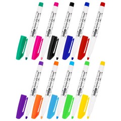 Маркеры для ткани 10 ЦВЕТОВ, TEXTILE MARKER, несмываемые, круглый наконечник 1-3 мм, BRAUBERG, 152656 - фото 3
