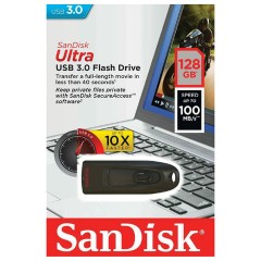 Флеш-память SanDisk Ultra, 128Gb, USB 3.0, чер, SDCZ48-128G-U46 Флеш-память SanDisk Ultra, 128Gb, USB 3.0, чер, SDCZ48-128G-U46 - фото 3