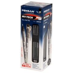 Ручка шариковая масляная PENSAN "My-Tech", ЧЕРНАЯ, игольчатый узел 0,7 мм, линия письма 0,35 мм, 2240/25 Ручка шариковая масляная PENSAN "My-Tech", ЧЕРНАЯ, игольчатый узел 0,7 мм, линия письма 0,35 мм, 2240/25 - фото 10