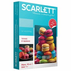 Весы кухонные SCARLETT SC-KS57P82, электронный дисплей, max вес 10 кг, тарокомпенсация, стекло Весы кухонные SCARLETT SC-KS57P82, электронный дисплей, max вес 10 кг, тарокомпенсация, стекло - фото 5