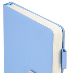 Ежедневник недатированный, А5, 143х210 мм, BRAUBERG "Dainty", под кожу, магнитная застежка, 160 л., голубой, 117144 - фото 3