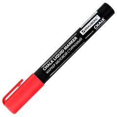 Маркер меловой CHALK LIQUID MARKER, КРАСНЫЙ, 3 мм, стираемый, BRAUBERG "CHALK", 152589 - фото 7