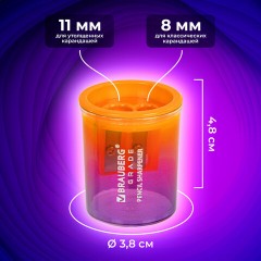 Точилка для классических и утолщенных карандашей BRAUBERG "Grade", НАБОР 3 штуки, 271999 Точилка для классических и утолщенных карандашей BRAUBERG "Grade", НАБОР 3 штуки, 271999 - фото 10