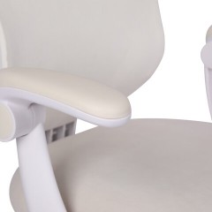 Кресло детское с подставкой для ног BRABIX "Sky MG-206", велюр, бежевое, 533156 - фото 7