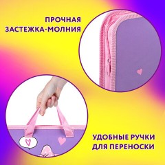Папка на молнии с ручками ЮНЛАНДИЯ А4, 1 отделение, пластик, ширина 45 мм, "Sweet Panda", 271456 Папка на молнии с ручками ЮНЛАНДИЯ А4, 1 отделение, пластик, ширина 45 мм, "Sweet Panda", 271456 - фото 10