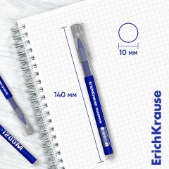 Ручка-роллер Erich Krause "Marathon", СИНЯЯ, ДЛИНА ПИСЬМА 1200 м, узел 0,5 мм, линия письма 0,4 мм, 62109 - фото 2