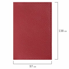 Обложка для паспорта натуральная кожа флоттер, кожаный уголок, красная, BRAUBERG, 238865 Обложка для паспорта натуральная кожа флоттер, кожаный уголок, красная, BRAUBERG, 238865 - фото 8