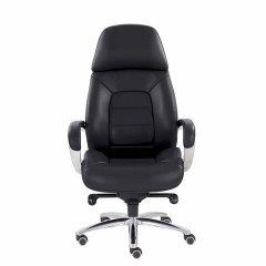 Кресло офисное "EPIK" A-181-G, мультиблок, натуральная кожа, черное - фото 3