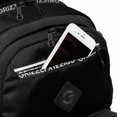 Рюкзак GRIZZLY школьный, анатомическая спинка, 2 отделения, для мальчиков, "STYLE", чёрный, 39х28х20 см, RB-454-1/1 Рюкзак GRIZZLY школьный, анатомическая спинка, 2 отделения, для мальчиков, "STYLE", чёрный, 39х28х20 см, RB-454-1/1 - фото 5