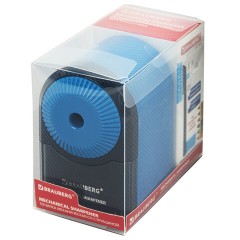 Точилка механическая BRAUBERG ULTRA для чернографитных и цветных карандашей, крепление к столу, цвет корпуса голубой с черным, 271342 Точилка механическая BRAUBERG ULTRA для чернографитных и цветных карандашей, крепление к столу, цвет корпуса голубой с черным, 271342 - фото 11