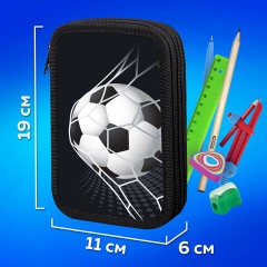 Пенал ПИФАГОР, 3 отделения, ламинированный картон, 19х11 см, "Ball kick", 272253 Пенал ПИФАГОР, 3 отделения, ламинированный картон, 19х11 см, "Ball kick", 272253 - фото 11