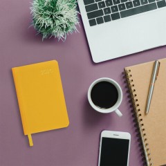 Ежедневник датированный 2026, А5, 138x213 мм, BRAUBERG "Select", балакрон, желтый, 117088 - фото 5