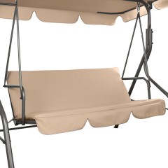 Качели садовые NOSTRESS (НОСТРЕСС) COMFORT SC-003, 3 места, Ш170хГ110хВ153 см, мягкое сиденье, бежевый, 680052 - фото 5