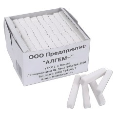 Мел белый квадратный 100 штук, АЛГЕМ, картонная упаковка, 00041, МШБ 100 Мел белый квадратный 100 штук, АЛГЕМ, картонная упаковка, 00041, МШБ 100 - фото 2