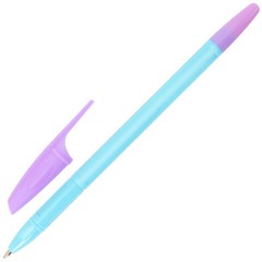 Ручки шариковые BRAUBERG "X-333 PASTEL MIX", НАБОР 8 ШТУК, СИНИЕ, узел 0,7 мм, линия письма 0,35 мм, 144535 - фото 7