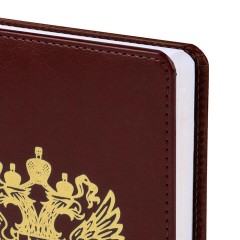 Ежедневник датированный 2026 А5 138х213 мм, BRAUBERG "State", под кожу, коричневый, 117417 - фото 4