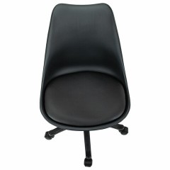 Кресло стул BRABIX "Eames MG-310 PL", пластик черный, экокожа черная, 532927 Кресло стул BRABIX "Eames MG-310 PL", пластик черный, экокожа черная, 532927 - фото 7