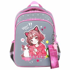 Ранец BRAUBERG QUADRO, 3 отделения, с брелком, "Anime friends", 37х28х18 см, 272022 Ранец BRAUBERG QUADRO, 3 отделения, с брелком, "Anime friends", 37х28х18 см, 272022 - фото 8