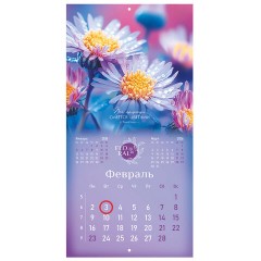 Календарь настенный перекидной 2026 г., BRAUBERG, 12 листов, 28,5х28,5 см, "Floral", 116939 - фото 4