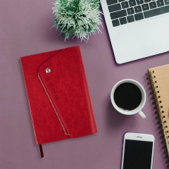 Ежедневник датированный 2026, А5, 145х213 мм, BRAUBERG "Jacket", под кожу, клапан, держатель, красный, 117401 - фото 13