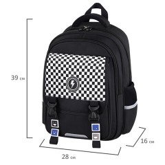 Рюкзак BRAUBERG SNAP, 2 отделения, 3 кармана, "Stylish checks", 39х28х16 см, 273130 - фото 10