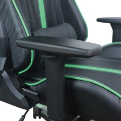 Кресло компьютерное BRABIX "GT Carbon GM-120", две подушки, экокожа, черное/зеленое, 531929 Кресло компьютерное BRABIX "GT Carbon GM-120", две подушки, экокожа, черное/зеленое, 531929 - фото 12