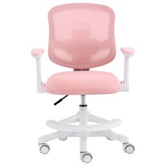 Кресло детское с подставкой для ног BRABIX KIDS "MG-215", сетка/ткань TW, розовое, 533311 - фото 6